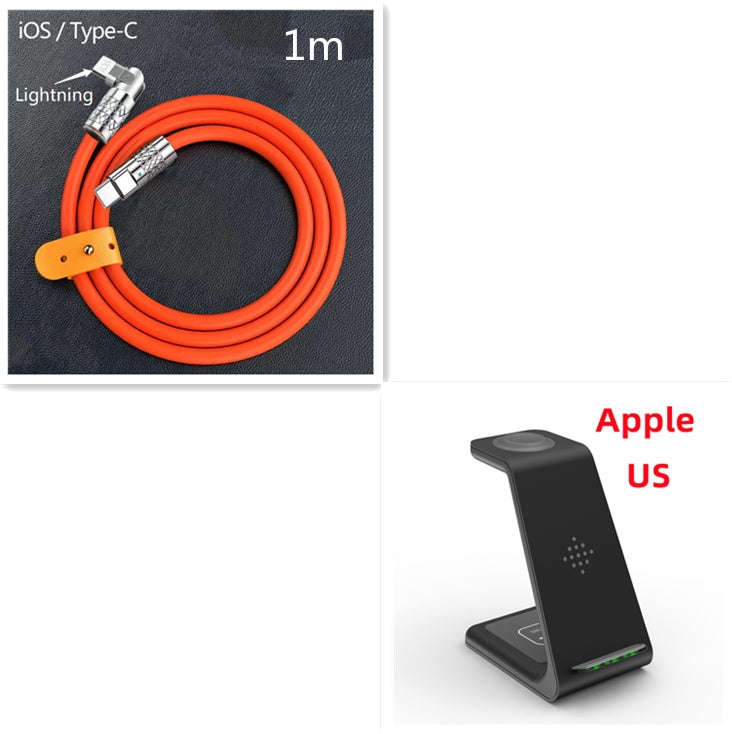 3 In 1 Fast Charging Station Wireless Charger Stand Wirele
